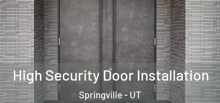 High Security Door Installation Springville - UT
