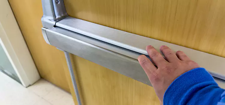 Installing a Push Bar on a Door Springville