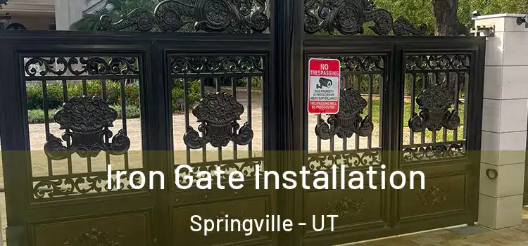 Iron Gate Installation Springville - UT
