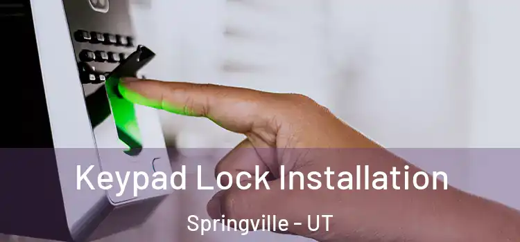 Keypad Lock Installation Springville - UT