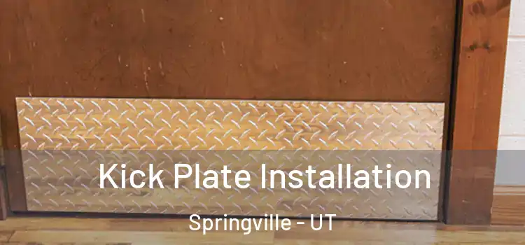 Kick Plate Installation Springville - UT